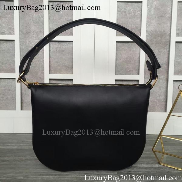 CELINE Medium Saddle Bag in Original Leather C28835 Black