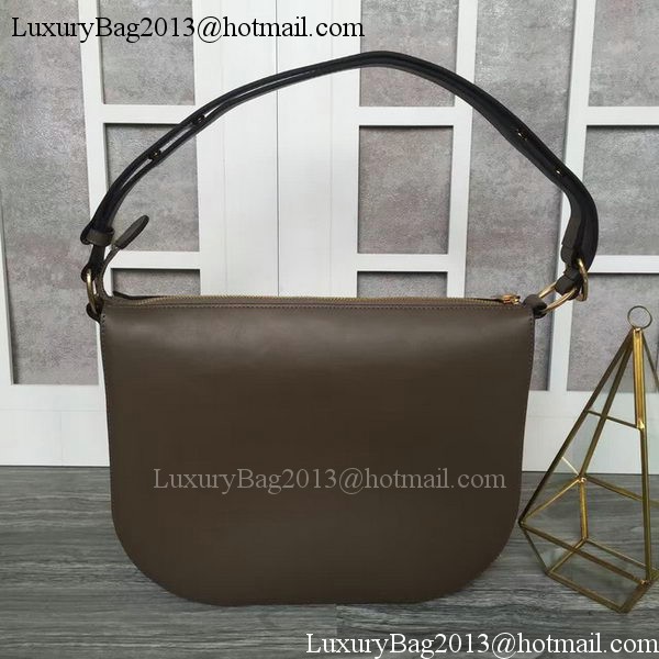 CELINE Medium Saddle Bag in Original Leather C28835 Khaki