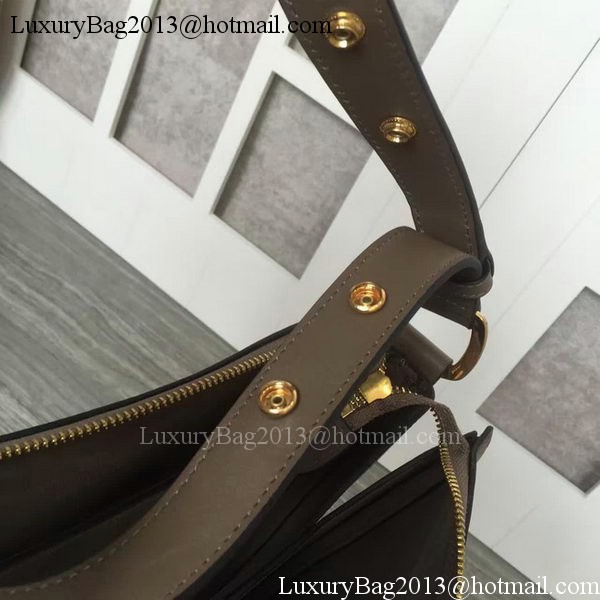 CELINE Medium Saddle Bag in Original Leather C28835 Khaki