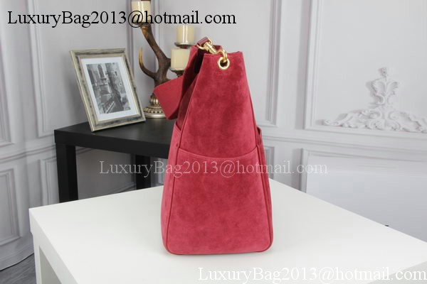 CELINE Sangle Seau Bag in Original Suede Leather C3360 Rose