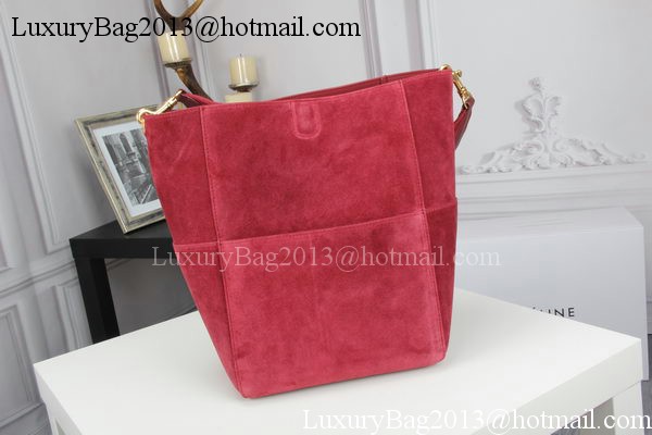 CELINE Sangle Seau Bag in Original Suede Leather C3360 Rose