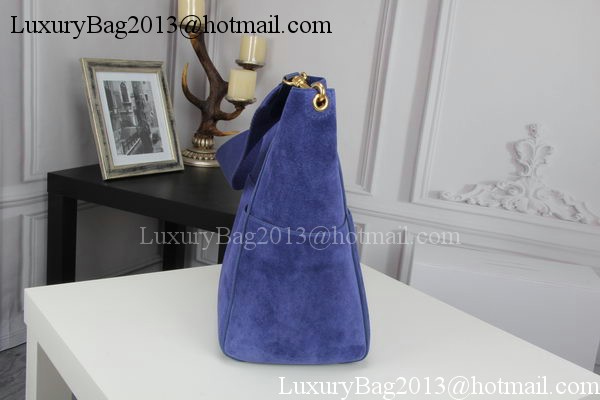 CELINE Sangle Seau Bag in Original Suede Leather C3360 Royal