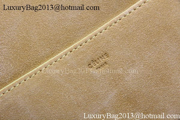 CELINE Sangle Seau Bag in Original Suede Leather C3360 Yellow