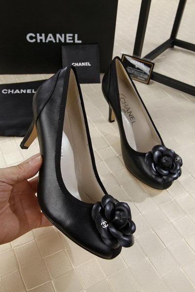 Chanel 80mm Leather Pump CH1817 Black