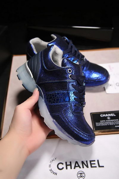 Chanel Casual Shoes Leather CH1796 Blue