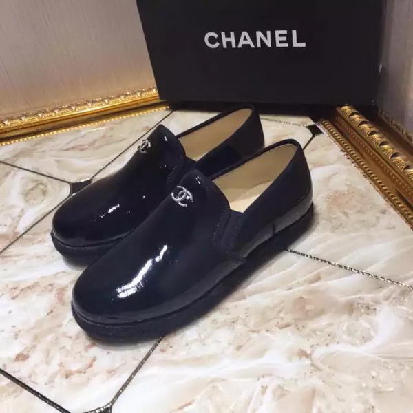 Chanel Casual Shoes Leather CH1811 Black