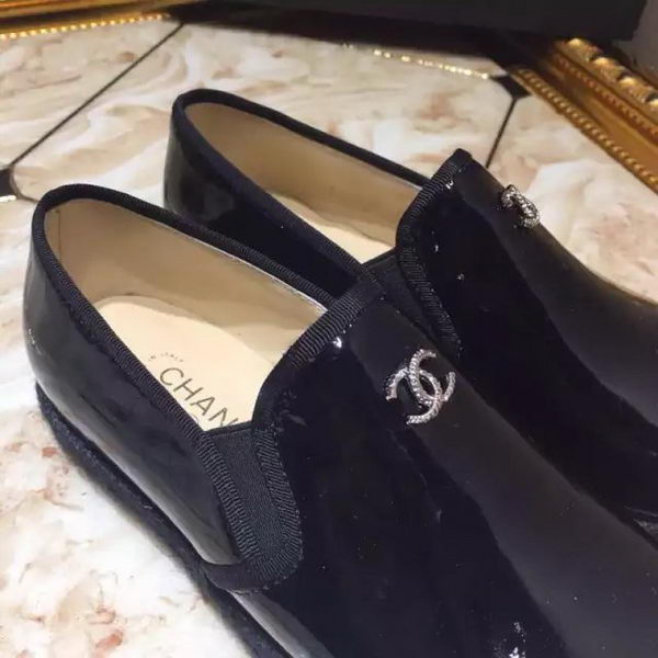 Chanel Casual Shoes Leather CH1811 Black