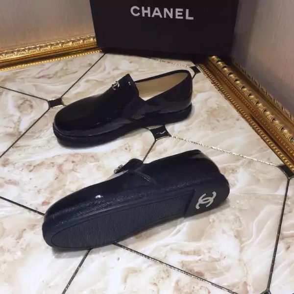 Chanel Casual Shoes Leather CH1811 Black