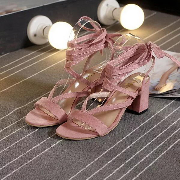 Chanel Leather 60mm Sandal CH1809 Pink