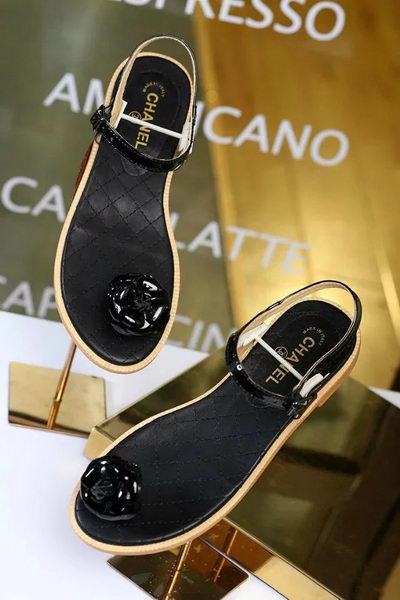 Chanel Leather Sandal CH1805 Black
