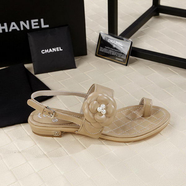 Chanel Leather Sandal CH1819 Apricot