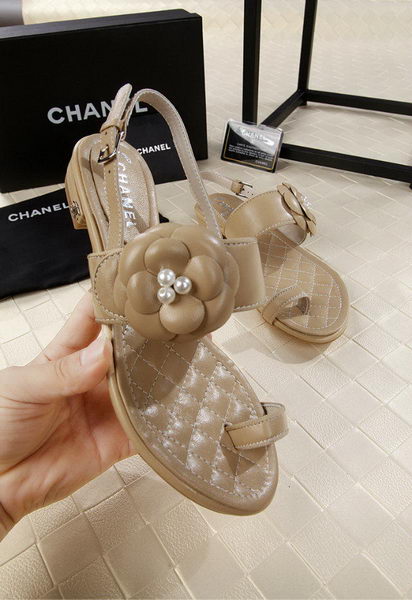 Chanel Leather Sandal CH1819 Apricot