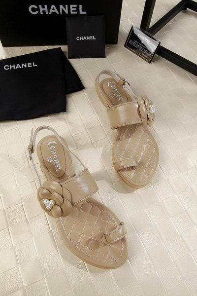 Chanel Leather Sandal CH1819 Apricot