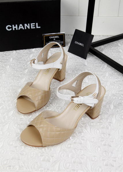 Chanel Leather Sandal CH1821 Apricot