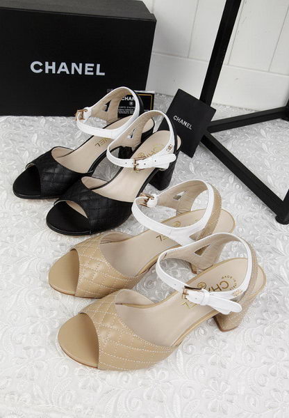 Chanel Leather Sandal CH1821 Black