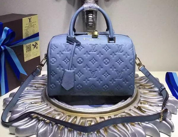 Louis Vuitton Monogram Empreinte SPEEDY BANDOULIÈRE 25 Bag M42403 Blue