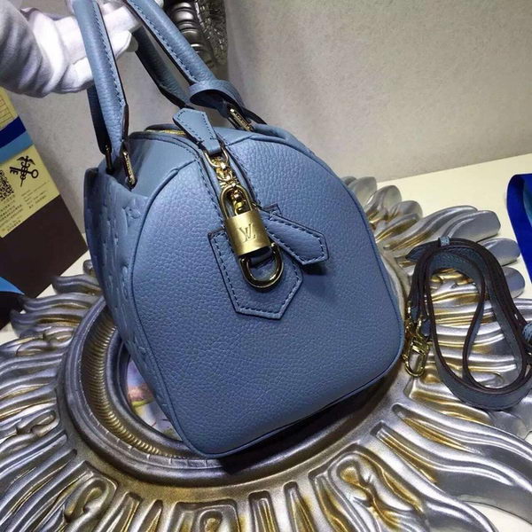 Louis Vuitton Monogram Empreinte SPEEDY BANDOULIÈRE 25 Bag M42403 Blue