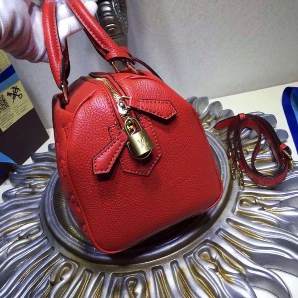 Louis Vuitton Monogram Empreinte SPEEDY BANDOULIÈRE 25 Bag M42403 Red