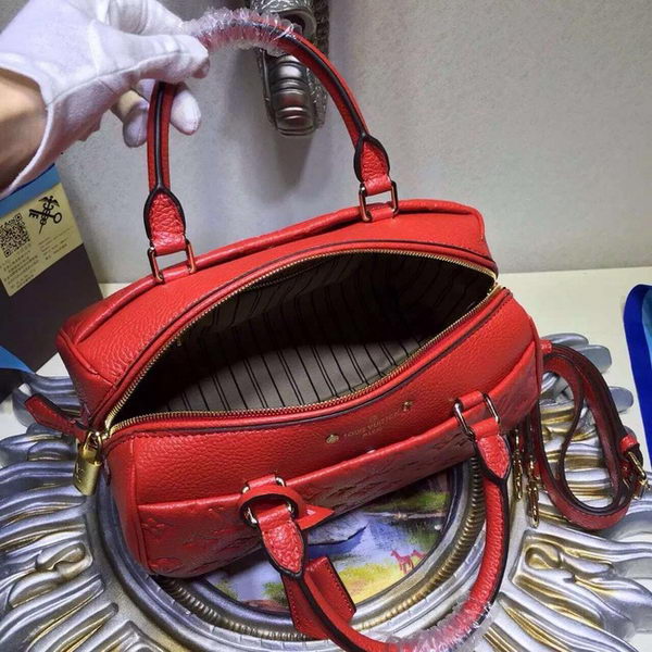 Louis Vuitton Monogram Empreinte SPEEDY BANDOULIÈRE 25 Bag M42403 Red