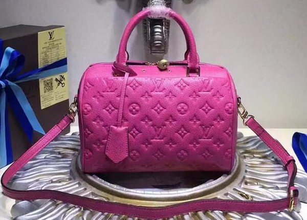 Louis Vuitton Monogram Empreinte SPEEDY BANDOULIÈRE 25 Bag M42403 Rose