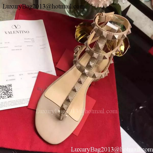 Valentino Leather Sandal VT843 Apricot