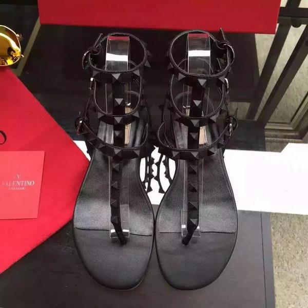 Valentino Leather Sandal VT843 Black