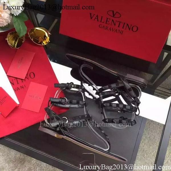 Valentino Leather Sandal VT843 Black