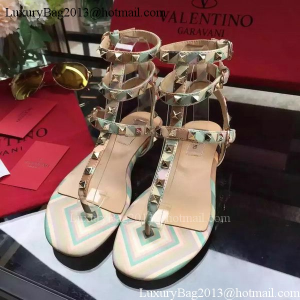 Valentino Leather Sandal VT849 Green