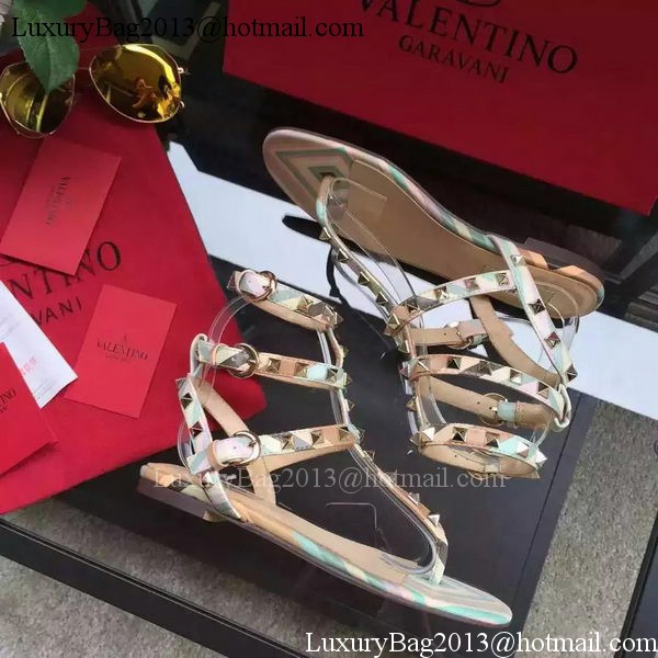 Valentino Leather Sandal VT849 Green