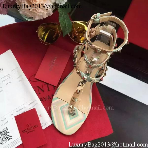 Valentino Leather Sandal VT849 Green