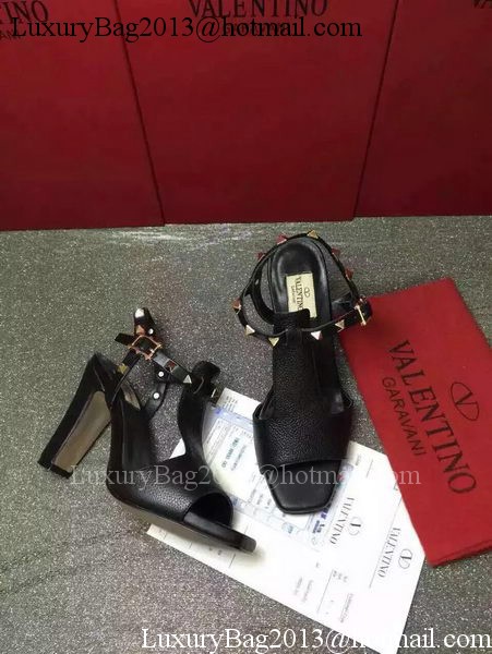 Valentino Leather Sandal VT856 Black
