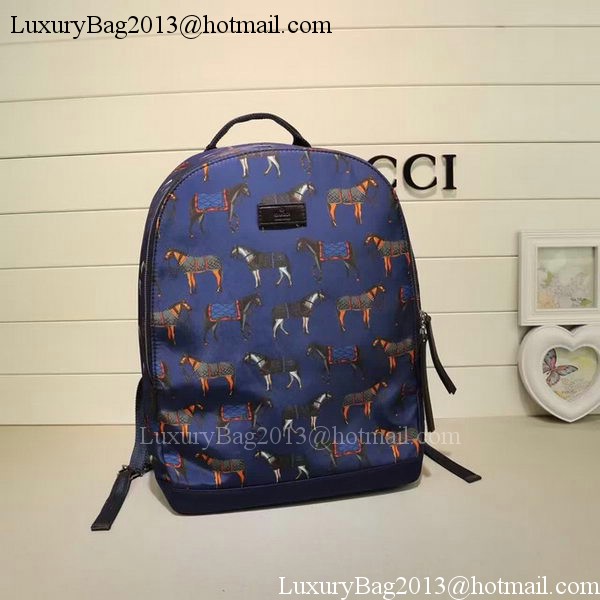 Gucci Backpack Horse Print 353476 Blue