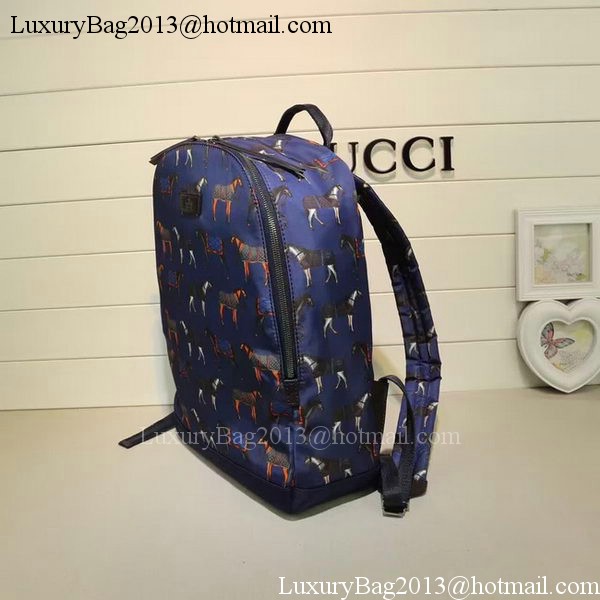 Gucci Backpack Horse Print 353476 Blue