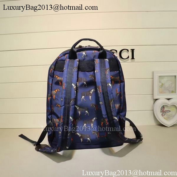 Gucci Backpack Horse Print 353476 Blue