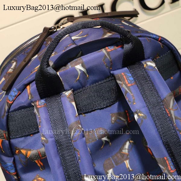 Gucci Backpack Horse Print 353476 Blue