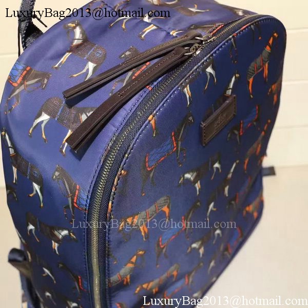 Gucci Backpack Horse Print 353476 Blue