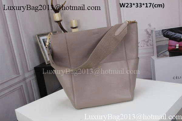 CELINE Sangle Seau Bag in Original Goat Leather C3360 Grey