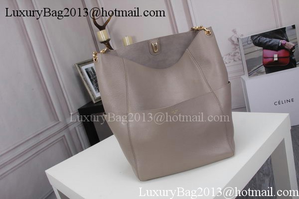 CELINE Sangle Seau Bag in Original Goat Leather C3360 Grey