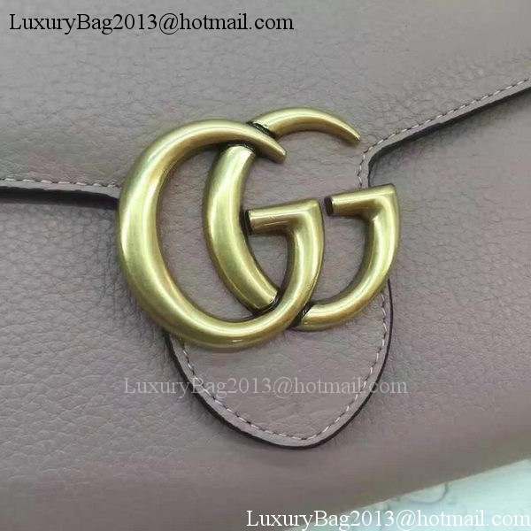 Gucci GG Marmont Leather mini Chain Bag 401232 Grey