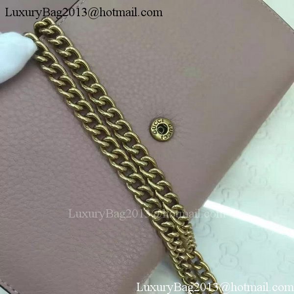 Gucci GG Marmont Leather mini Chain Bag 401232 Grey