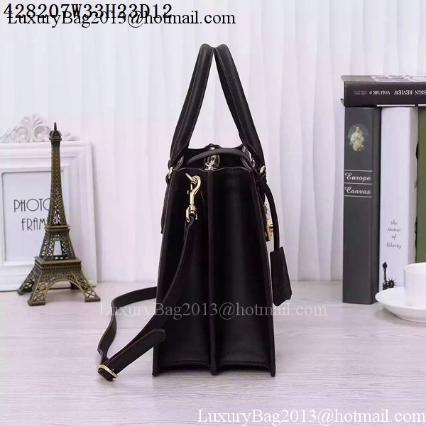 Gucci Padlock Gucci Signature Top Handle 428207 Black