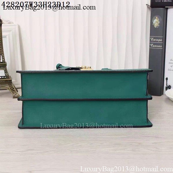 Gucci Padlock Gucci Signature Top Handle 428207 Green