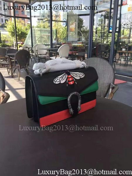 Gucci mini Dionysus Shoulder Bag 400249B Black&Red&Green