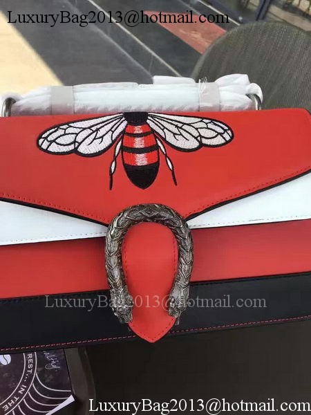 Gucci mini Dionysus Shoulder Bag 400249B Red&White&Black