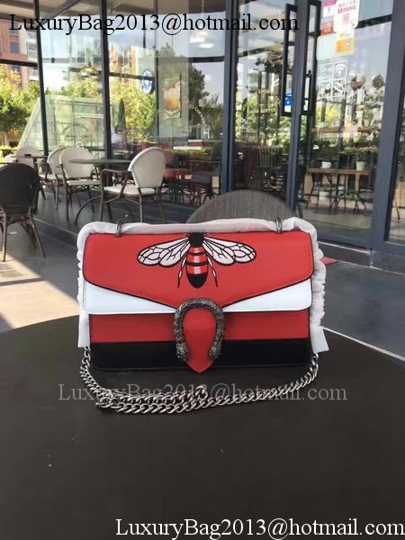 Gucci mini Dionysus Shoulder Bag 400249B Red&White&Black