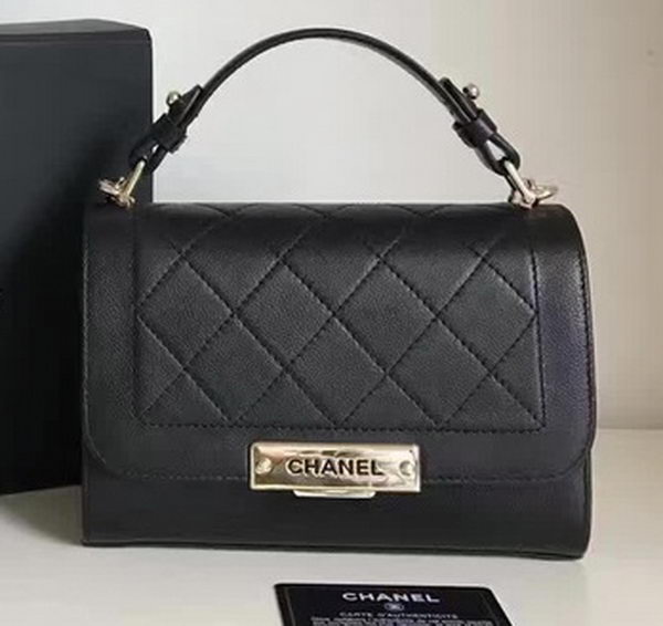 Chanel Flap Shoulder Bag Original Leather A24600 Black