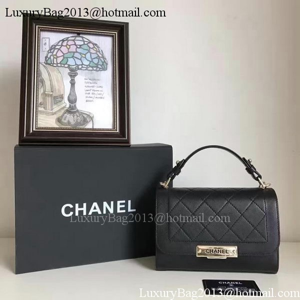 Chanel Flap Shoulder Bag Original Leather A24600 Black