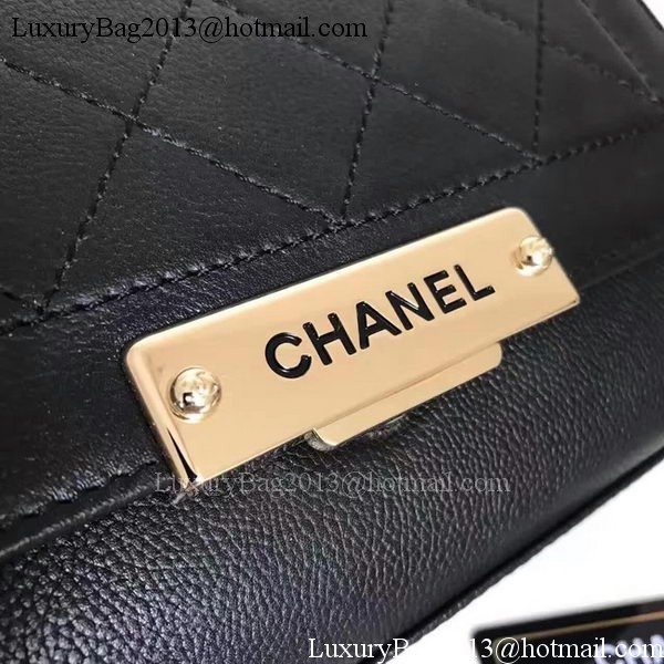 Chanel Flap Shoulder Bag Original Leather A24600 Black