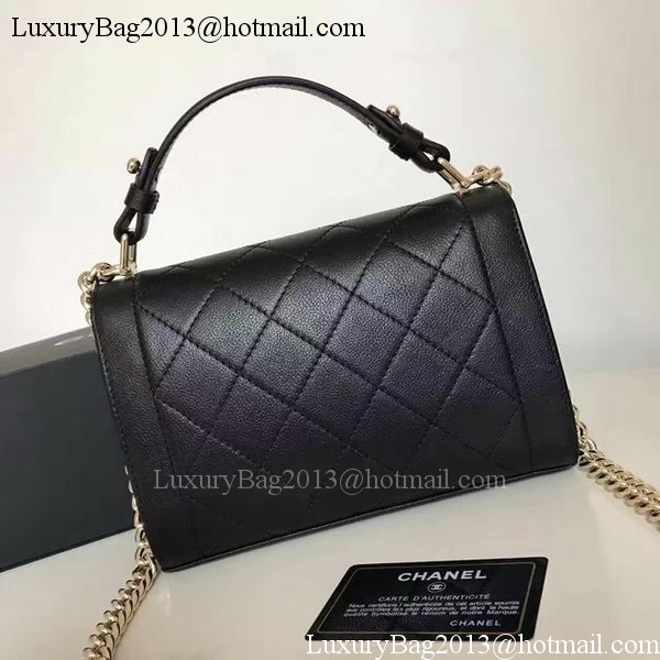 Chanel Flap Shoulder Bag Original Leather A24600 Black