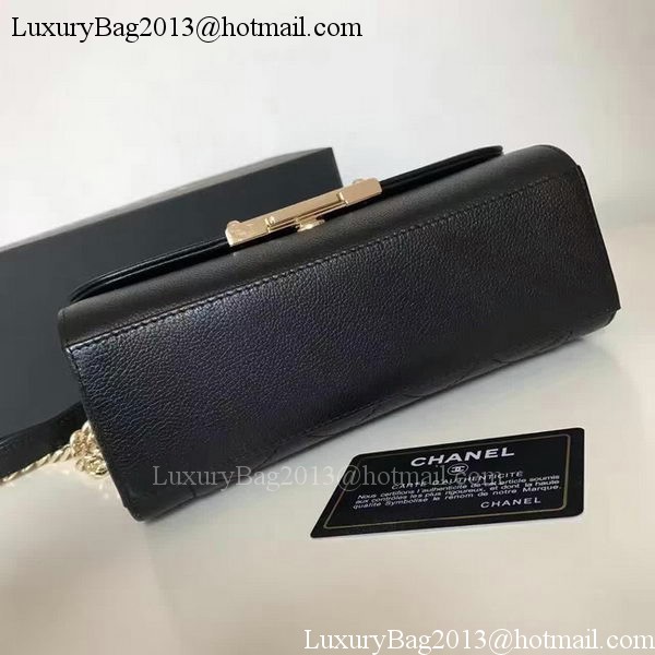 Chanel Flap Shoulder Bag Original Leather A24600 Black